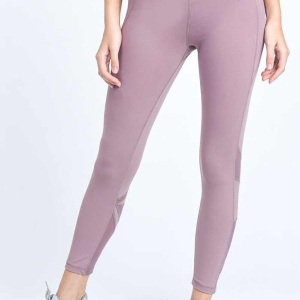 Pink Mesh Leggings